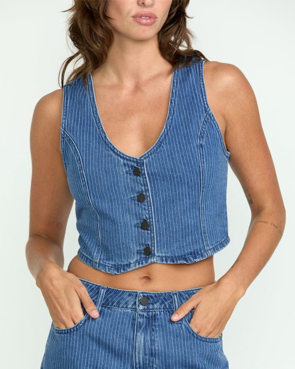 Women s Stoned Boyfriend Vest Online now - Image 5
