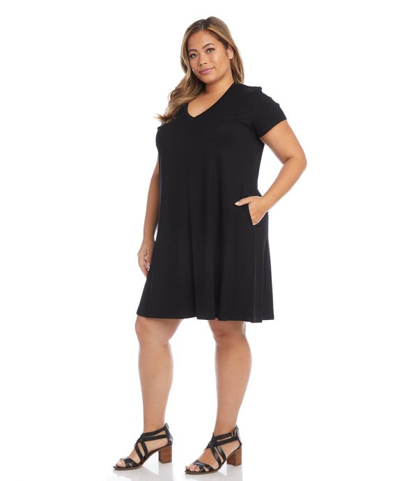 Plus Size Quinn V-Neck Pocket Dress on Sale - Image 4