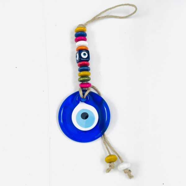 Evil Eye Colorful Multi Bead Wall Decor: Protection Hot on Sale - Image 4