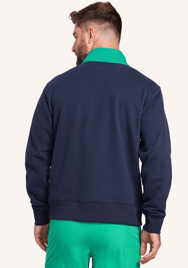 Soft French Terry 1 2 Zip Sweatshirt For Cheap - Image 3